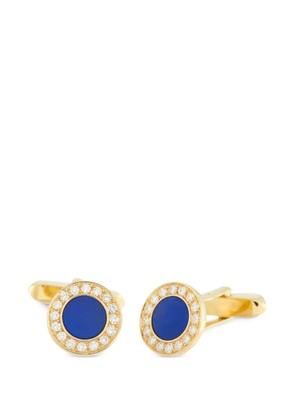 Bvlgari Pre-Owned lapis lazuli and diamond cufflinks - Gold