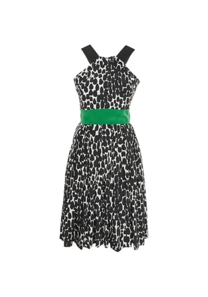Gucci Pre-Owned abstract-print midi dress - Black