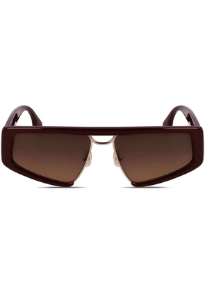 Victoria Beckham Eyewear rectangle-frame sunglasses - Red