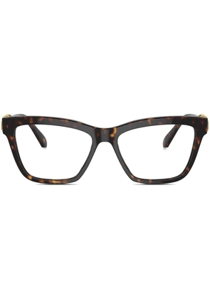 Swarovski Eyewear crystal-embellished glasses - Brown