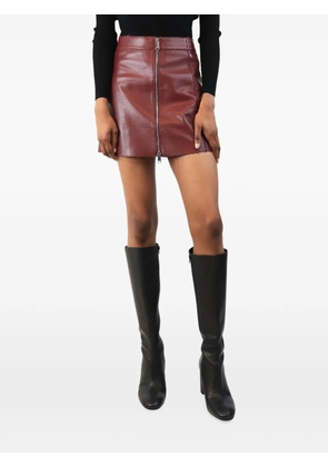 MAX&Co. distressed-trim mini skirt - Red