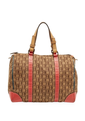 Carolina Herrera Vintage Andy monogram tote bag - Brown