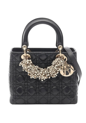 Christian Dior Pre-Owned 2010-2026 Medium Calfskin Cannage Lady Dior handbag - Black