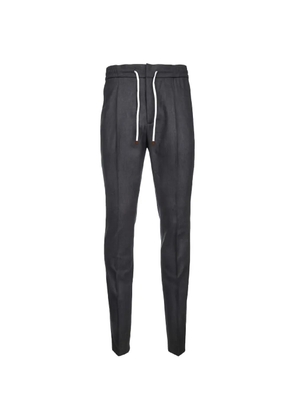 Brunello Cucinelli tailored drawstring trousers - Grey