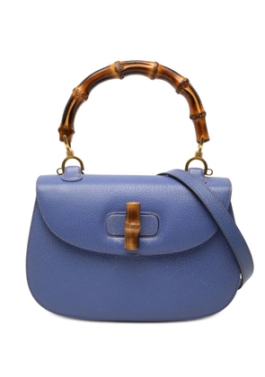 Gucci Pre-Owned 20th Century Grained Calfskin Bamboo Night satchel - Purple