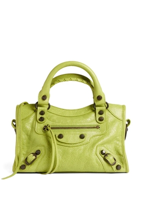 Balenciaga mini Le City studded tote bag - Green