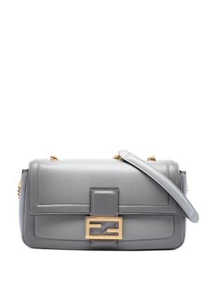 Fendi Pre-Owned 2010-2026 Leather Baguette Chain Midi shoulder bag - Grey