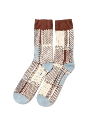 sacai patchwork knit socks - Neutrals