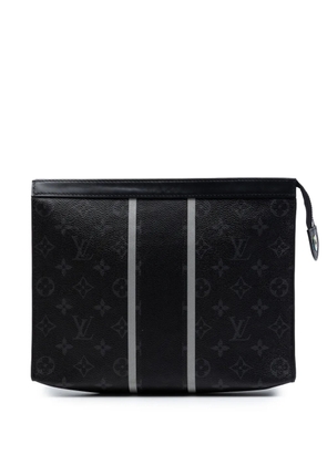 Louis Vuitton Pre-Owned 2017 Fujiwara Monogram Eclipse Flash Pochette Voyage MM clutch bag - Black