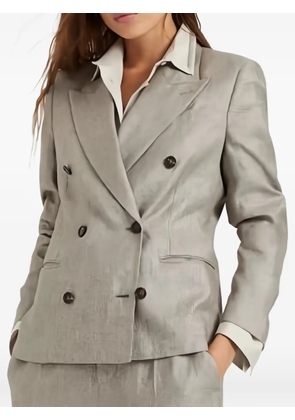 Brunello Cucinelli double-breasted blazer - Grey