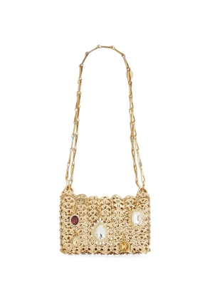 Rabanne crystal-embellished chainmail tote bag - Gold