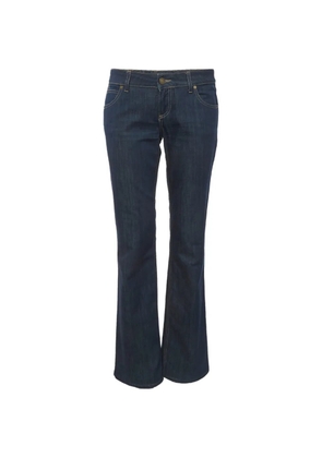 Gucci Pre-Owned logo-patch flared jeans - Blue