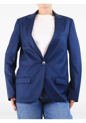 Indress single-breasted wool blazer - Blue