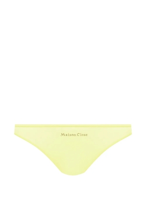 Maison Close Double Sens cut-out briefs - Yellow