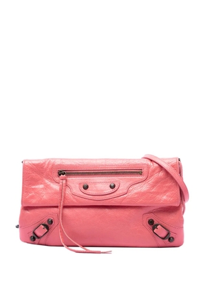 Balenciaga Pre-Owned 2015 Lambskin Motocross Classic Envelope crossbody bag - Pink