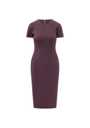 Victoria Beckham Claude zip-fastening midi dress - Purple