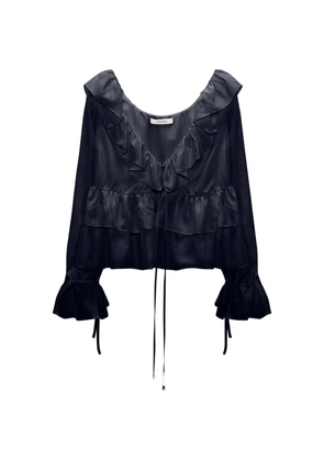Dorothee Schumacher ruffled tiered blouse - Blue