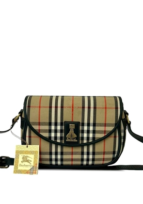 Burberry Pre-Owned 20th Century Haymarket Check Canvas crossbody bag - Neutrals