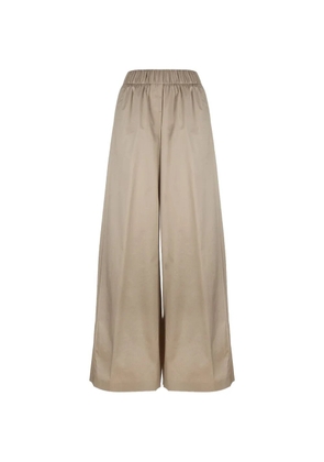 Peserico elasticated-waist wide-leg trousers - Neutrals