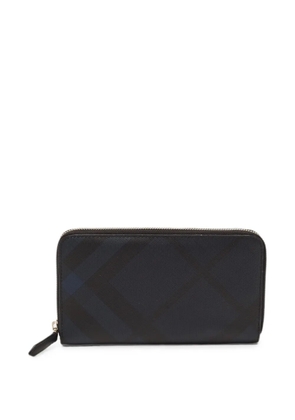 Burberry Pre-Owned check zip-around wallet - Black