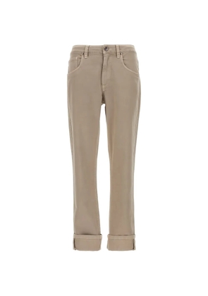 Brunello Cucinelli straight-leg five-pocket trousers - Neutrals