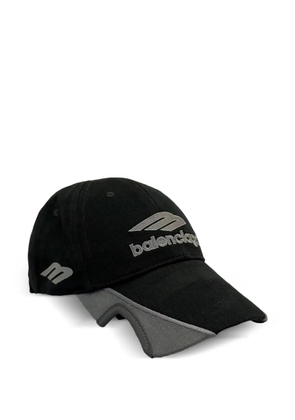 Balenciaga logo-embroidered cap - Black