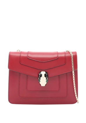 Bvlgari Pre-Owned 2010-2026 Small Leather Square Serpenti Forever Chain crossbody bag - Red