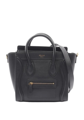Celine Pre-Owned 2010-2026 CELINE Luggage Nano Shopper 2WAY leather Black Used Women handbag