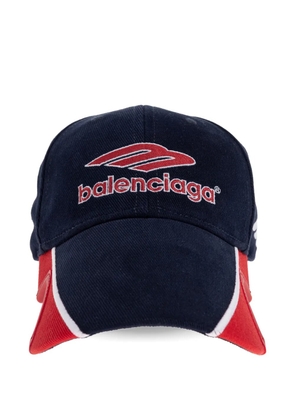 Balenciaga embroidered baseball cap - Blue