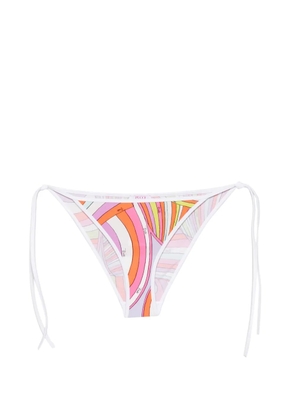 PUCCI graphic-print side-tie bikini bottoms - Pink