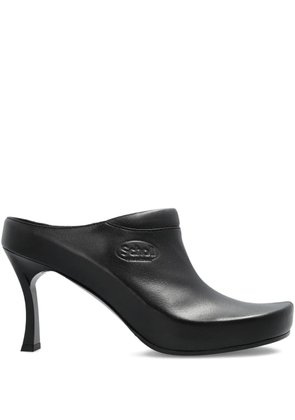 Balenciaga 80mm square-toe stiletto heel mules - Black