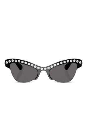 Swarovski Eyewear crystal-embellished cat-eye sunglasses - Black