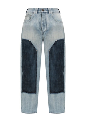 Balenciaga patchwork panel jeans - Blue