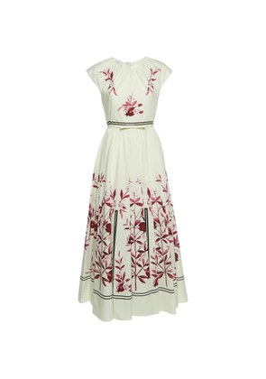 Giambattista Valli floral-print flared maxi dress - Neutrals