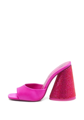 The Attico Luz crystal-embellished sandals - Pink