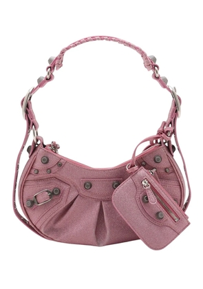 Balenciaga Pre-Owned 2018-2026 Glitter Le Cagole XS crossbody bag - Pink