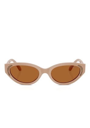 Swarovski Eyewear crystal-embellished cat-eye sunglasses - Brown