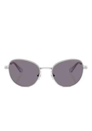 Swarovski Eyewear crystal-embellished cat-eye sunglasses - Silver