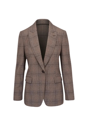 Brunello Cucinelli Prince of Wales check blazer - Neutrals