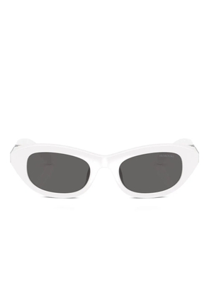 Swarovski Eyewear crystal-embellished cat-eye sunglasses - White