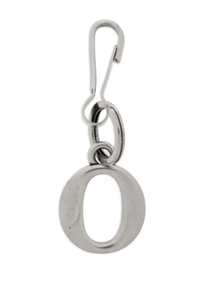 Balenciaga letter-charm keyring - Silver