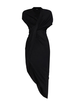 Balenciaga drapped dress - Black