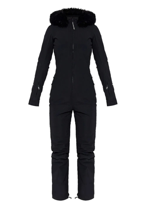 Balenciaga faux-fur trim ski jumpsuit - Black