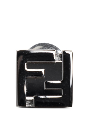 FENDI logo stud earring - Silver