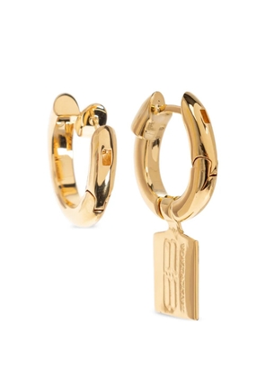 Balenciaga rectangular drop earrings - Gold
