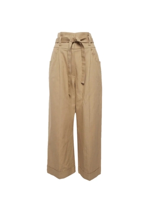 Brunello Cucinelli Vintage belted wide-leg trousers - Neutrals