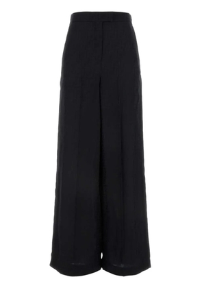 FENDI monogram jacquard silk trousers - Black