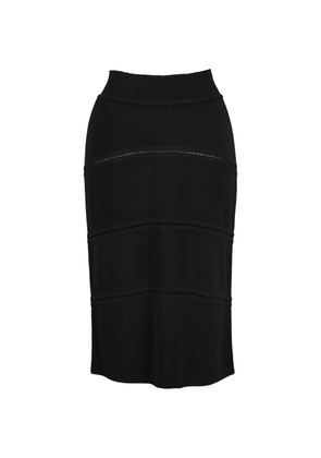 Alaïa Pre-Owned knitted pencil skirt - Black