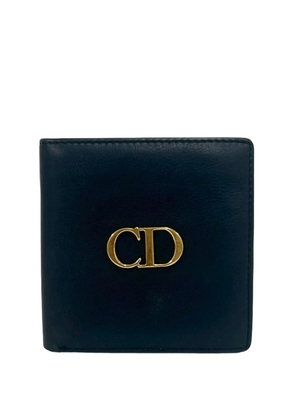 Christian Dior Pre-Owned 2010-2026 Leather CD Bifold Wallet small wallets - Blue