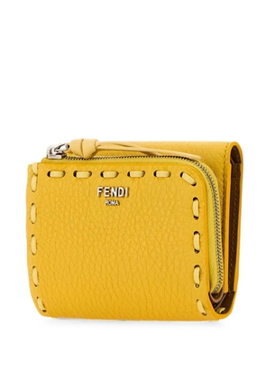 FENDI Selleria leather wallet - Yellow